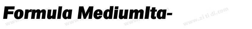 Formula MediumIta字体转换